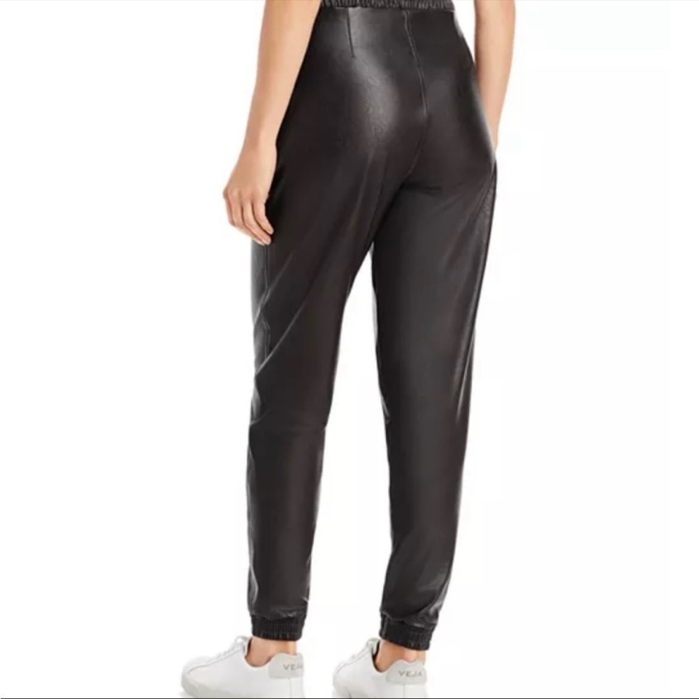 SPANX Black Faux Leather Jogger Utility Pants Size S - Picture 6 of 14